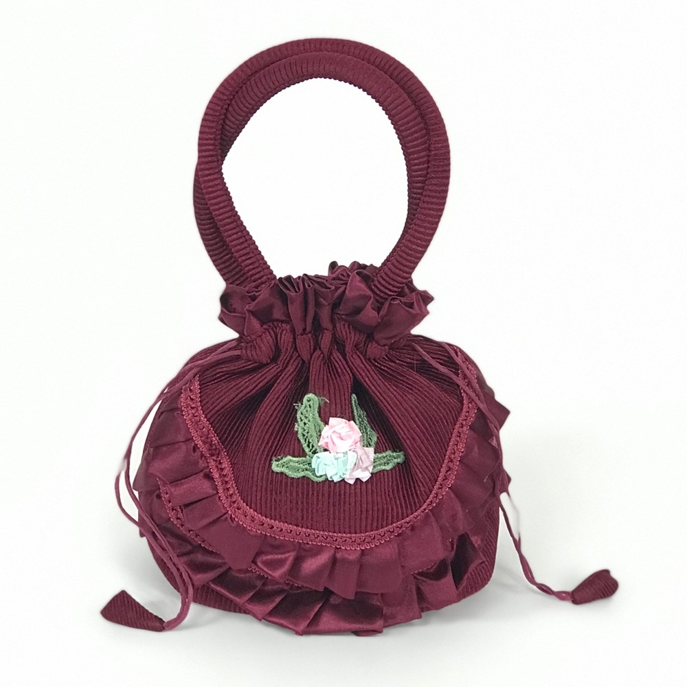 Vtg 90s drawstring purse does Victorian style